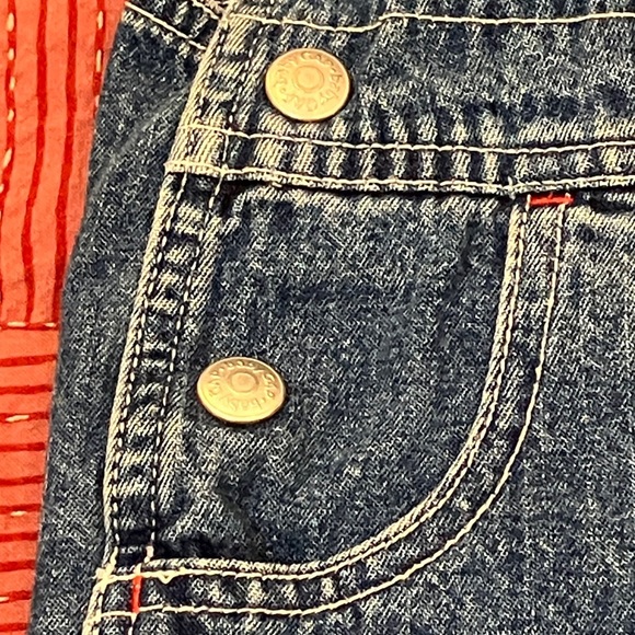 GAP toddler 18-24 months Denim Blue Kids jeans short Romper - Picture 12 of 16